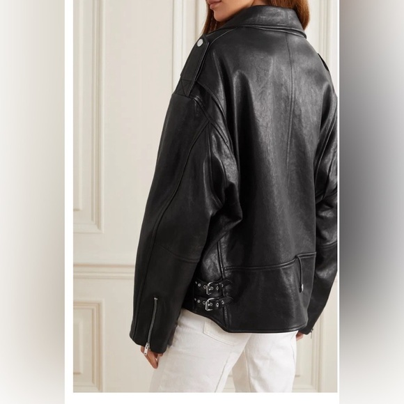 Isabel Marant's Bacem lamb leather jacket black NWT - Picture 4 of 14